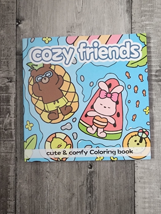 Other - Cozy Friends Cute & Comfy Coloring Book - Blue